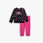 Παιδικές φόρμες αχνούδιαστες κορίτσι μπλε-φούξια Funky 126-717104-1