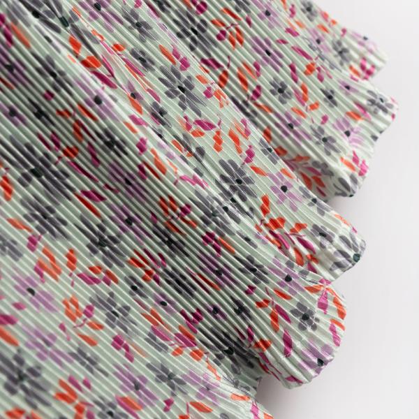 Παιδικό σετ πλισέ παντελόνα κορίτσι λιλά-φλοράλ FUNKY 126-723104-1