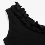 Παιδικό φόρεμα αμάνικο μακό μαύρο-μπεζ λεοπάρ FUNKY 126-728102-1