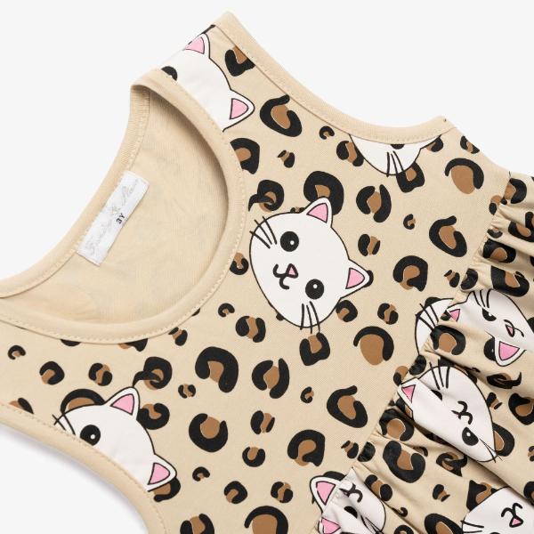 Παιδικό φόρεμα αμάνικο μακό μπεζ FUNKY 126-728114-1