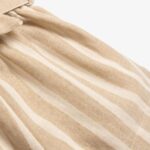 Παιδικό σορτς λινό κορίτσι μπεζ ριγέ FUNKY 126-732109-1