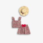 Παιδικό σετ καλοκαιρινό φούστα κορίτσι φλοράλ FUNKY 126-742101-1