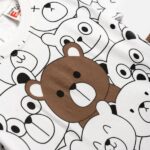 Βρεφικό σετ καλοκαιρινό μακό αγόρι λευκό-καφέ FUNKY 126-801107-1 - Image 2