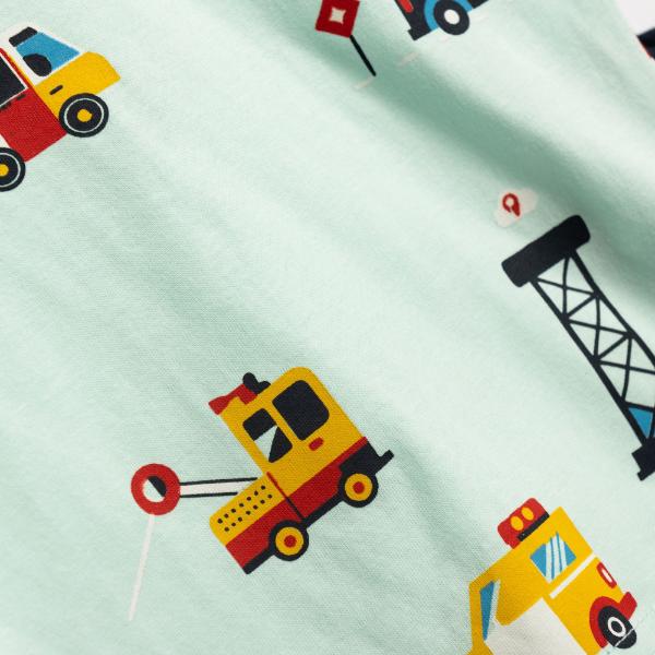 Βρεφικό σετ καλοκαιρινό μακό αγόρι aqua-μπλε FUNKY 126-801129-1