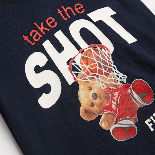 Βρεφικό σετ καλοκαιρινό μακό αγόρι μπλε-κόκκινο FUNKY 126-801205-1