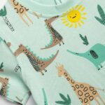 Βρεφικό σετ μπλούζα-βερμούδα σταθερή αγόρι aqua-καφέ FUNKY 126-804116-1