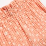 Βρεφικό σετ καλοκαιρινό σορτς κορίτσι σομόν πουά FUNKY 126-925111-1