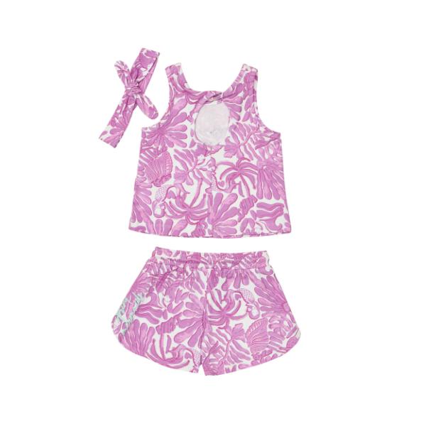 Παιδικό σετ μακό καλοκαιρινό κορίτσι λιλά SPRINT 261-2026-812