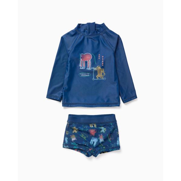 Βρεφικό μαγιό μπλούζα-σορτς UPF40 αγόρι μπλε ZIPPY ZBBAP0701_26002