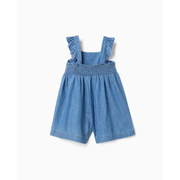 Βρεφική σαλοπέτα καλοκαιρινή τζιν κορίτσι μπλε Zippy ZBGAP0502_26006