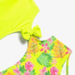 Παιδικό μαγιό ολόσωμο για κορίτσι λαχανί allover Funky 126-0506-1