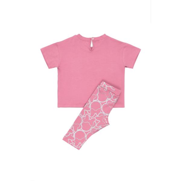 Παιδικό σετ μακό καλοκαιρινό μπλούζα-κολάν κάπρι κορίτσι ροζ SPRINT 261-2039-406