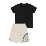Παιδικό σετ καλοκαιρινό βερμούδα αγόρι μαύρο-μπεζ Sprint 261-3003-200 - Image 2