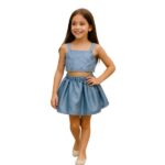 Παιδικό καλοκαιρινό σετ φούστα μπαλού κορίτσι γαλάζιο Serafino 65486549