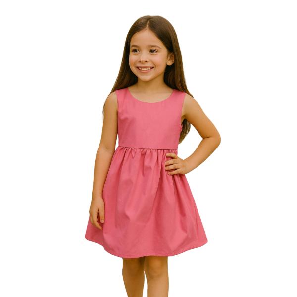 Παιδικό καλοκαιρινό φόρεμα φούξια Serafino 6556