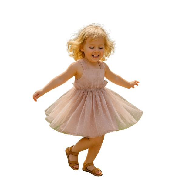 Παιδικό καλοκαιρινό φόρεμα ροζ Mamma Natura 6643