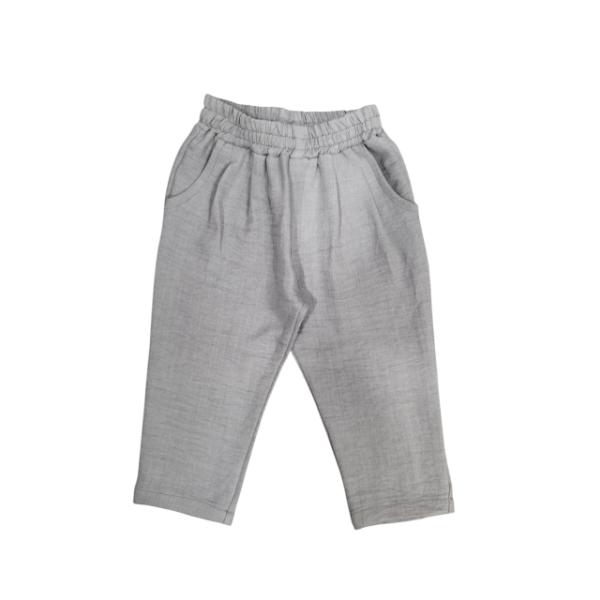 Παιδικό παντελόνι υφασμάτινο αγόρι γκρι Mamma Natura 6760
