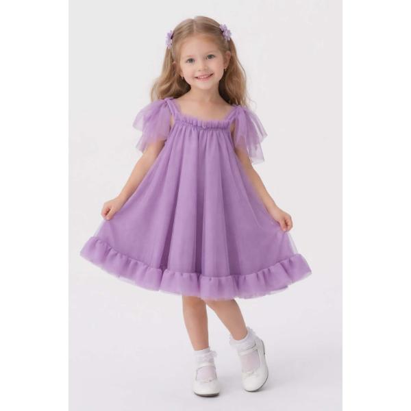 Παιδικό καλοκαιρινό φόρεμα μωβ Mamma Natura 6923-1