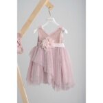 Piccolino Βαπτιστικό Φόρεμα για Κορίτσι DR25S146.PINK Augusta Pink