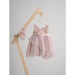 Piccolino Βαπτιστικό Φόρεμα για Κορίτσι DR25S146.PINK Augusta Pink