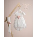 Piccolino Βαπτιστικό Φόρεμα για Κορίτσι DR25S151.IVORY Lucile Ivory