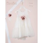 Piccolino Βαπτιστικό Φόρεμα για Κορίτσι DR26S182.IVORY Luna Ivory