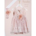 Piccolino Βαπτιστικό Φόρεμα για Κορίτσι  DR26S184.POWDER Marisol Powder - Image 2