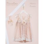 Piccolino Βαπτιστικό Φόρεμα για Κορίτσι DR26S187.POWDER Monroe Powder
