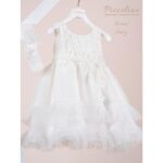 Piccolino Βαπτιστικό Φόρεμα για Κορίτσι DR26S189.IVORY Renee Ivory