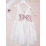 Piccolino Βαπτιστικό Φόρεμα για Κορίτσι DR26S190.IVORY Fiorella Ivory - Image 3