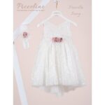 Piccolino Βαπτιστικό Φόρεμα για Κορίτσι DR26S190.IVORY Fiorella Ivory