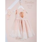 Piccolino Βαπτιστικό Φόρεμα για Κορίτσι DR26S191.PEACH Marcella Peach