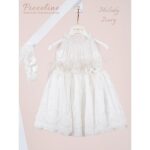 Piccolino Βαπτιστικό Φόρεμα για Κορίτσι DR26S192.IVORY Melody Ivory