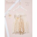 Piccolino Βαπτιστικό Φόρεμα για Κορίτσι DR26S195.GOLD Phillipa Gold