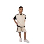 Παιδικό σετ 2τμχ γιλέκο-βερμούδα αγόρι μπεζ MINIMO ML36013-00434