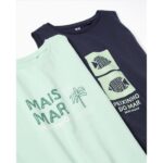 Παιδικά μπλουζάκια μακό 2pack αμάνικα αγόρι πράσινο-μπλε ZIPPY ZKBAP0303_26045 - Image 2