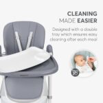 Kikka Boo Καρεκλάκι Φαγητού Spicy+ Grey 31004010202