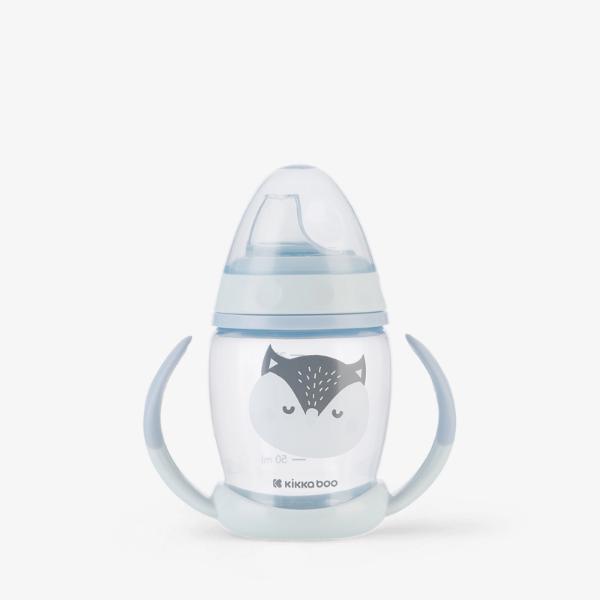 Kikka Boo Κύπελλο Με Στόμιο Σιλικόνης 200ml Happy Face Blue 31302030072