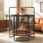 Τραμπολίνο Με Δίχτυ Δ 140cm Bebe Stars 644-171