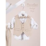 Piccolino κοστούμι για αγόρι AG25S82.BEIGE Rodrigo Beige