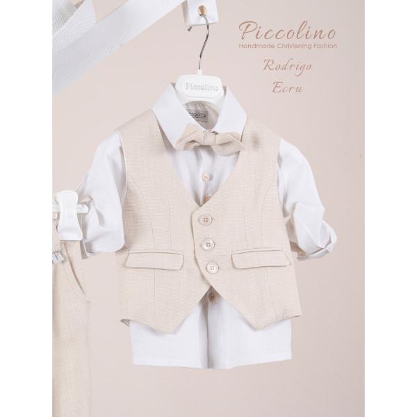 Piccolino κοστούμι για αγόρι AG25S82.ECRU Rodrigo Ecru