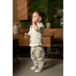 Piccolino κοστούμι για αγόρι AG25S87.BEIGE Lewis Beige