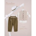 Piccolino κοστούμι για αγόρι AG26S100.GOLDEN Logan Golden Olive