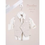 Piccolino κοστούμι για αγόρι AG26S104.IVORY Andre-26 Ivory
