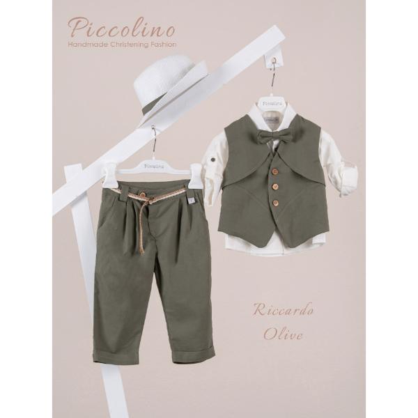 Piccolino κοστούμι για αγόρι AG26S90.OLIVE Riccardo Olive