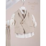 Piccolino κοστούμι για αγόρι AG26S91.BEIGE Enzo Beige