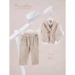 Piccolino κοστούμι για αγόρι AG26S91.BEIGE Enzo Beige