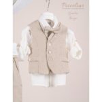 Piccolino κοστούμι για αγόρι AG26S92.BEIGE Giulio Beige
