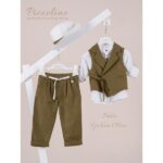 Piccolino κοστούμι για αγόρι AG26S94.GOLDEN Fabio Golden Olive