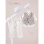 Piccolino κοστούμι για αγόρι AG26S95.IVORY Emilio Ivory